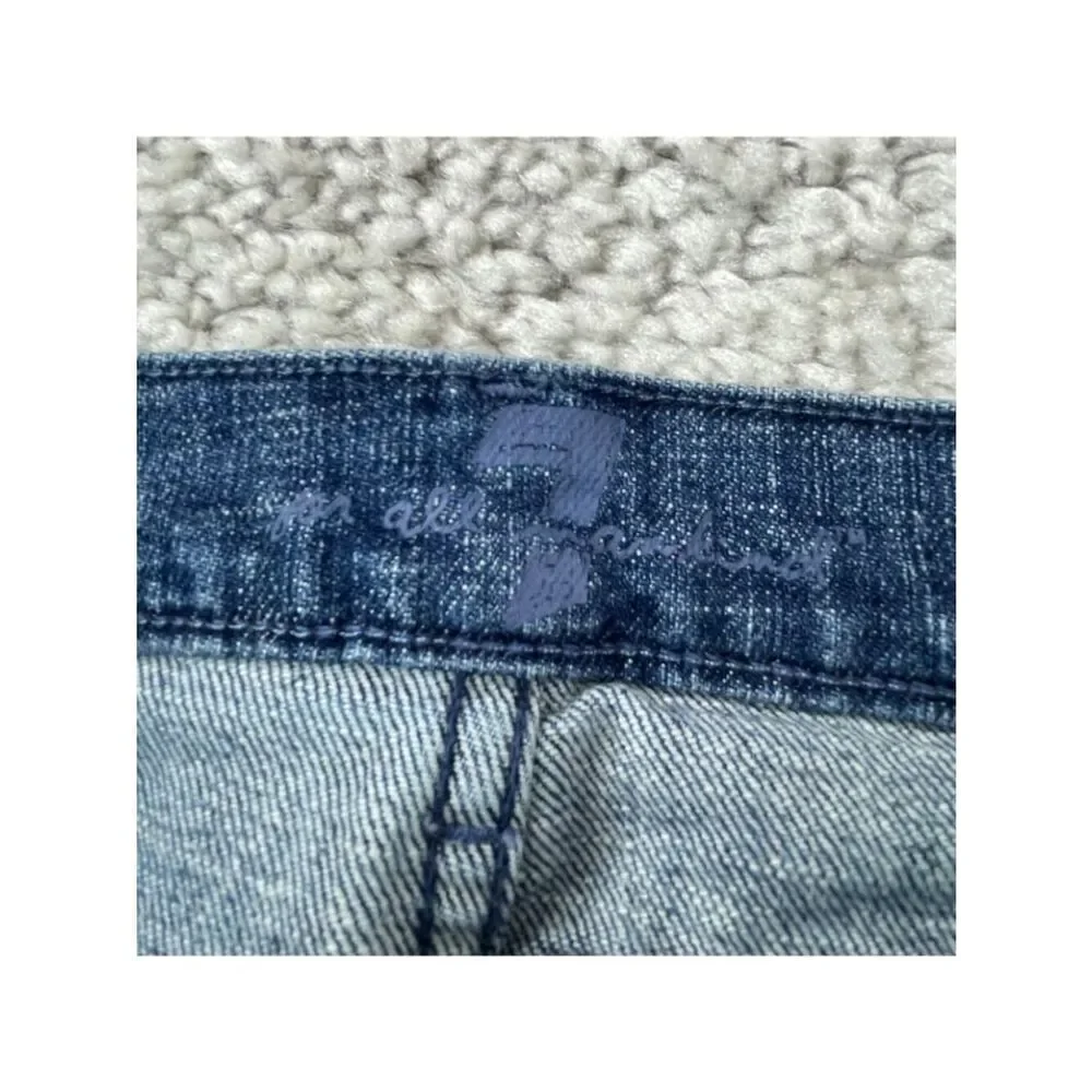 7 For All Mankind Dojo Crop Jean Low Rise Womens 26